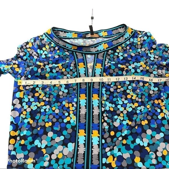 BCBGMAXAZRIA kaftan blujademul a-line dress NEW Small tent - Picture 11 of 12